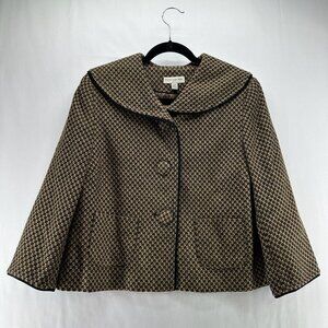 Amanda Smith Brown and Black Patterned Blazer